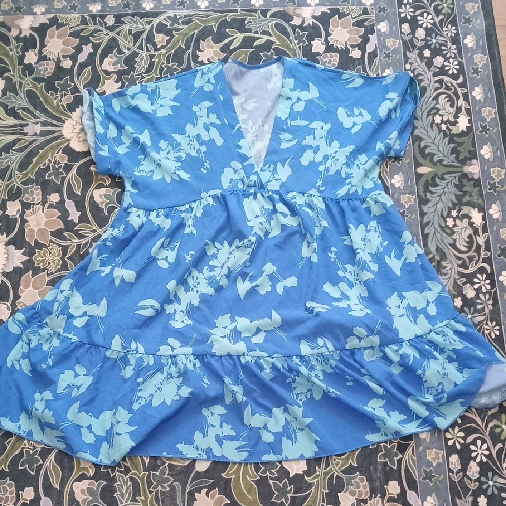 Blue Floral Dress